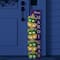 Glitzhome® 41.75" Mardi Gras Wooden Lighted Stacked Masks Porch Decor with Timer